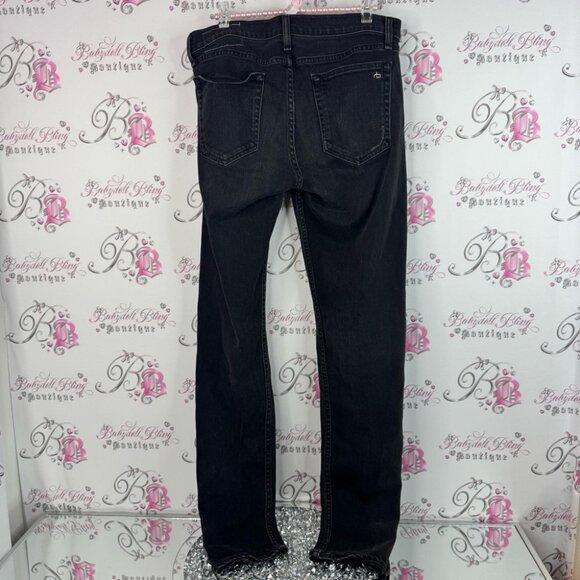 rag & bone jeans bottoms pants rips Black Distressed Skinny leg standard issue - Picture 2 of 15